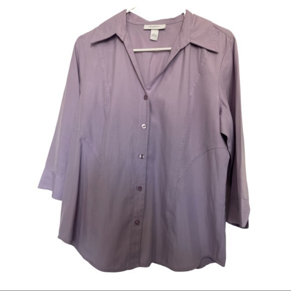 Dressbarn Lavender Blouse Size Large GUC #6885